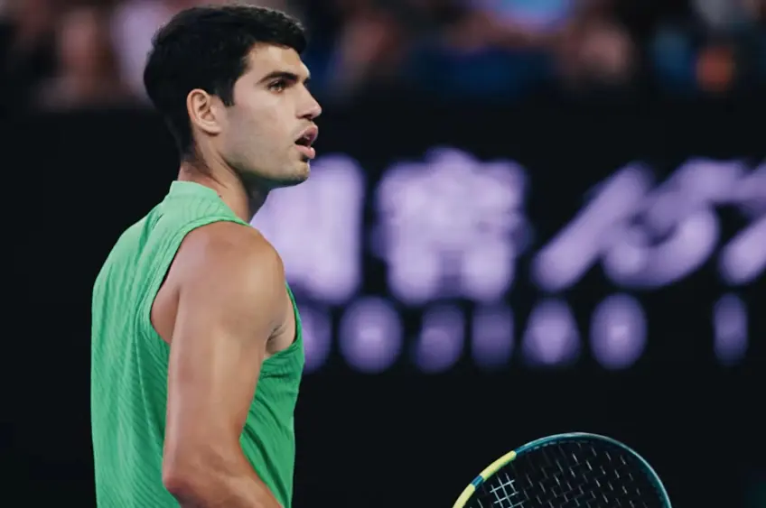 Pictures: Carlos Alcaraz lands in Bahrain, meets Formula 1 stars