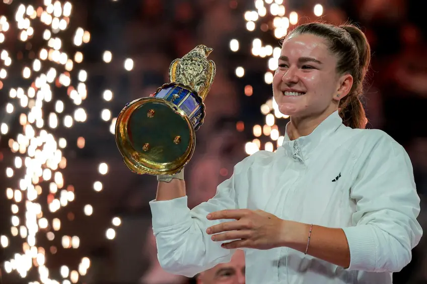 Delighted Karolina Muchova applauds teenage star Victoria Mboko after Doha final win
