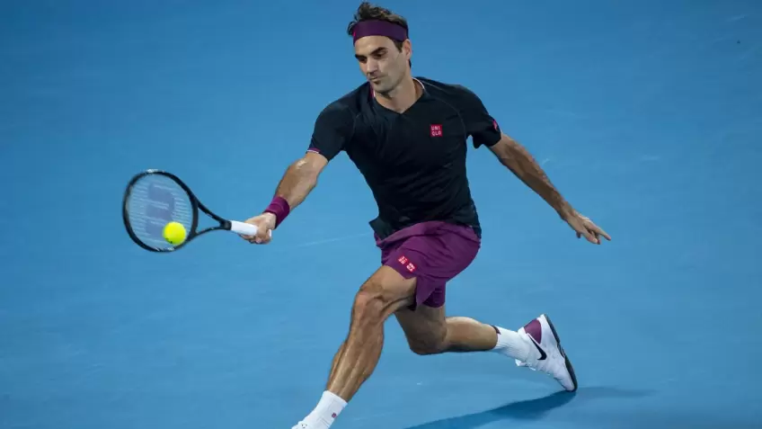 federer pink shoes